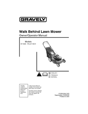 Gravely 911530 - Pro 21 SCH Owner's/Operator's Manual