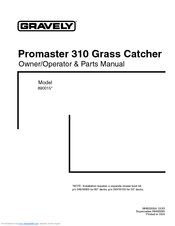 Gravely PROMASTER 890015* Owner's/Operator's Manual