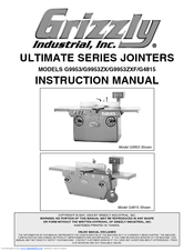 Grizzly EXTREME G9953 Instruction Manual