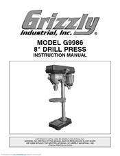 Grizzly G9986 Instruction Manual