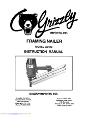 Grizzly G2420 Instruction Manual