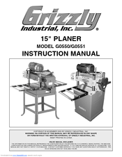 Grizzly G0550 Instruction Manual