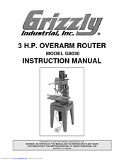 Grizzly G8030 Instruction Manual