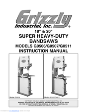 Grizzly G0507 Instruction Manual