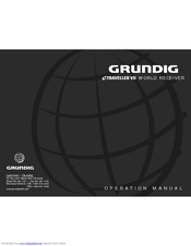 Grundig WORLD RECEIVER Operation Manual
