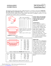 Honeywell RS-232 Installation Instructions