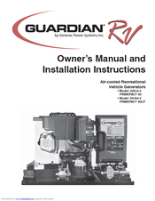 Generac Power Systems Guardian RV PRIMEPACT 50LP Installation And Owner's Manual