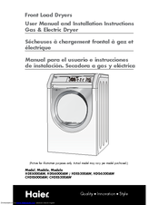 Haier HDE5000AW User Manual And Installation Instructions