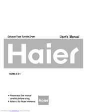 Haier HDM8.0-61 User Manual