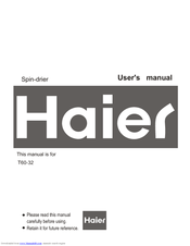Haier T60-32 User Manual