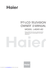 Haier L40A9-AD Owner's Manual