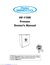 Haier HF-116R Owner's Manual