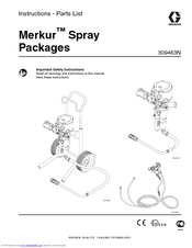 Graco Merkur 233918 Instructions-Parts List Manual