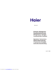 Haier HR-165 Operation Instructions Manual