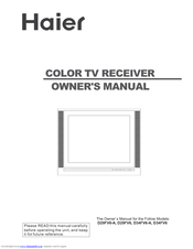 Haier D34FV6-A Owner's Manual