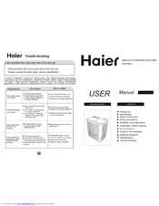 Haier AWT-80LI User Manual
