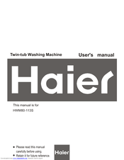 Haier HWM80-113S User Manual