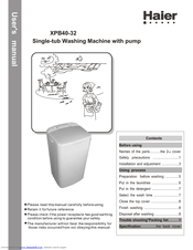 Haier XPB40-32 User Manual
