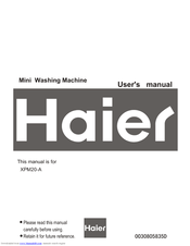 Haier JW-S20A User Manual