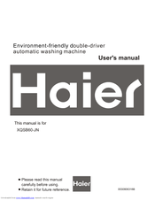 Haier XQSB60-JN User Manual