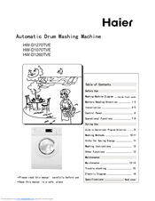 Haier HW-D1260TVE User Manual