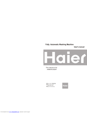Haier HWM78-0528T User Manual
