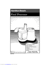 Hamilton Beach 840067400 User Manual