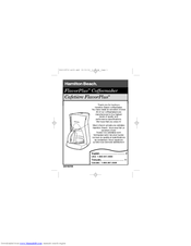 Hamilton Beach FlavorPlus 43324 Product Manual