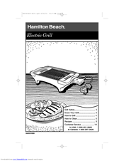 Hamilton Beach 840081800 Use & Care Manual