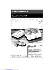 Hamilton Beach Roaster Oven User Manual