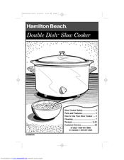 Hamilton Beach Double Dish 33860 User Manual