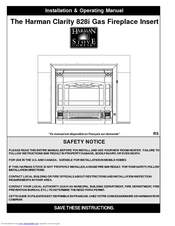 Harman Stove Company Harman Clarity 828i Installation & Operating Manual