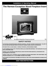 Harman Stove Company R7R1 Exception Wood Fireplace Installation And Operating Manual