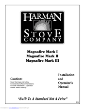 Harman Stove Company I Installation And Operator's Manual