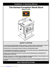 Harman Stove Company TL200 Installation & Operating Manual