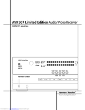 Harman-Kardon AVR 507 Limited Edition Owner's Manual
