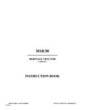 Hayter M10/30 Instruction Book