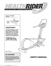 Healthrider E660 Elliptical User Manual