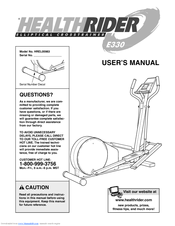 Healthrider E330 Elliptical User Manual