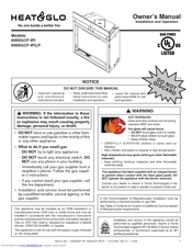 Heat & Glo 6000GCF-IPILP Owner's Manual