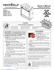Heat & Glo 6000GL-IPILP-R Owner's Manual