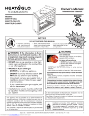 Heat & Glo 8000TRLP-OAKIPI Owner's Manual