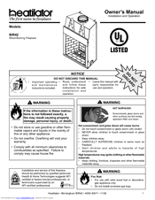 Heatilator Birmingham BIR42 Owner's Manual