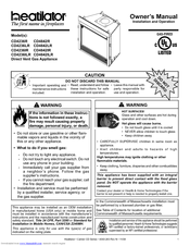 Heatilator Direct Vent Gas Appliance CD4236IR Owner's Manual