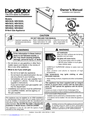 Heatilator NBV3630 Owner's Manual