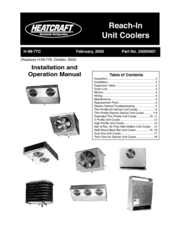 Heatcraft Refrigeration Products 25005601 Installation And Operation Manual
