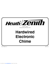 Heath Zenith Hardwired Electronic Chime 598-1313-00 Owner's Manual