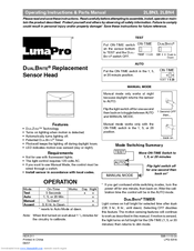 Heath Zenith LumaPro 2LBN3 Operating Instructions And Parts Manual