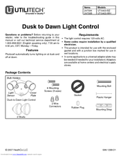 Utilitech Dusk to Dawn Light Control UT-5403-WH Instruction Manual