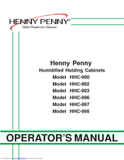 Henny Penny HHC-990 Operator's Manual